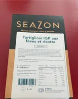 Tortiglioni feve ricotta