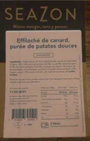 Effiloche de canrad puree de patate douce