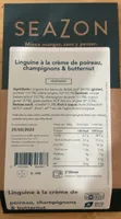 Linguine à la crème de poireau, champignons & butternut