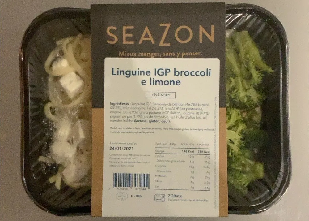 Linguine IGP broccoli e limone