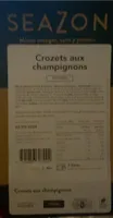 Crozets aux champignons