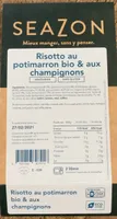 Risotto au potimarron bio et aux champignons