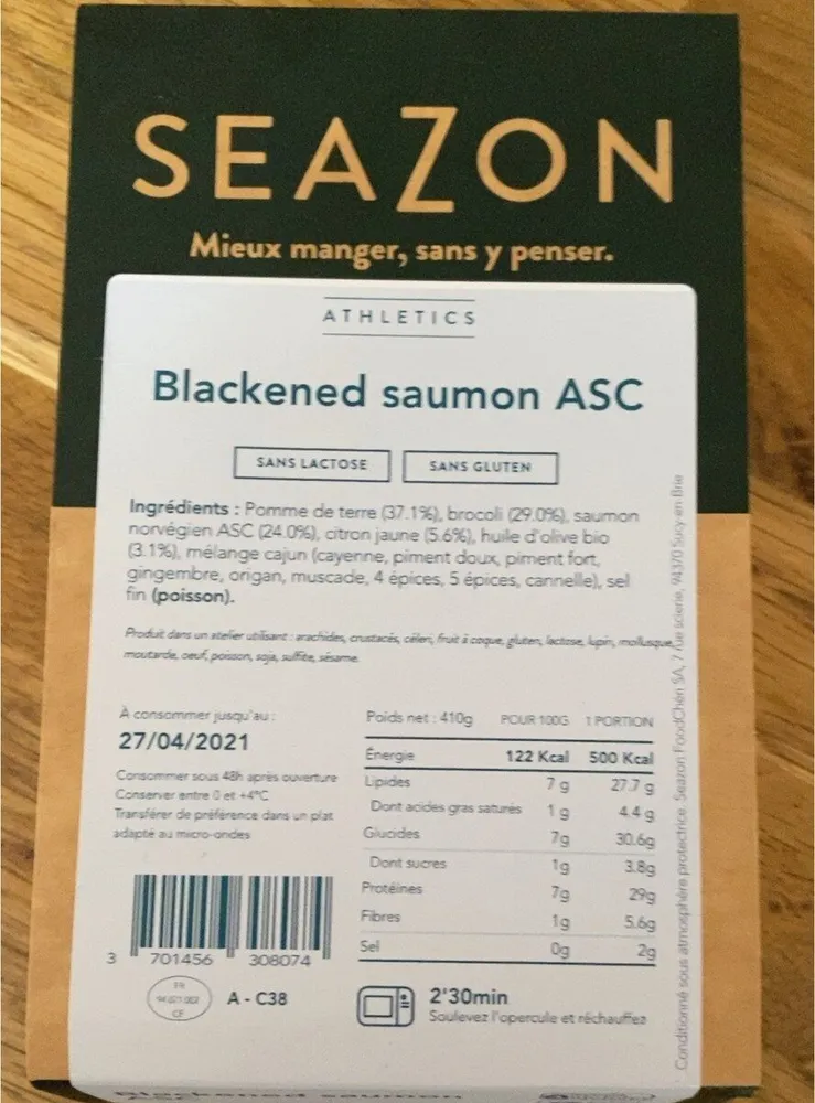 Blackened saumon ASC