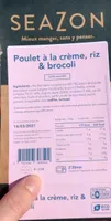 Poulet à la crème, riz & brocoli