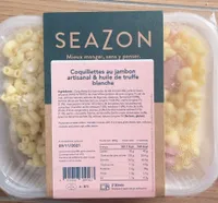 Coquillettes au jambon artisanal & huile de truffe blanche