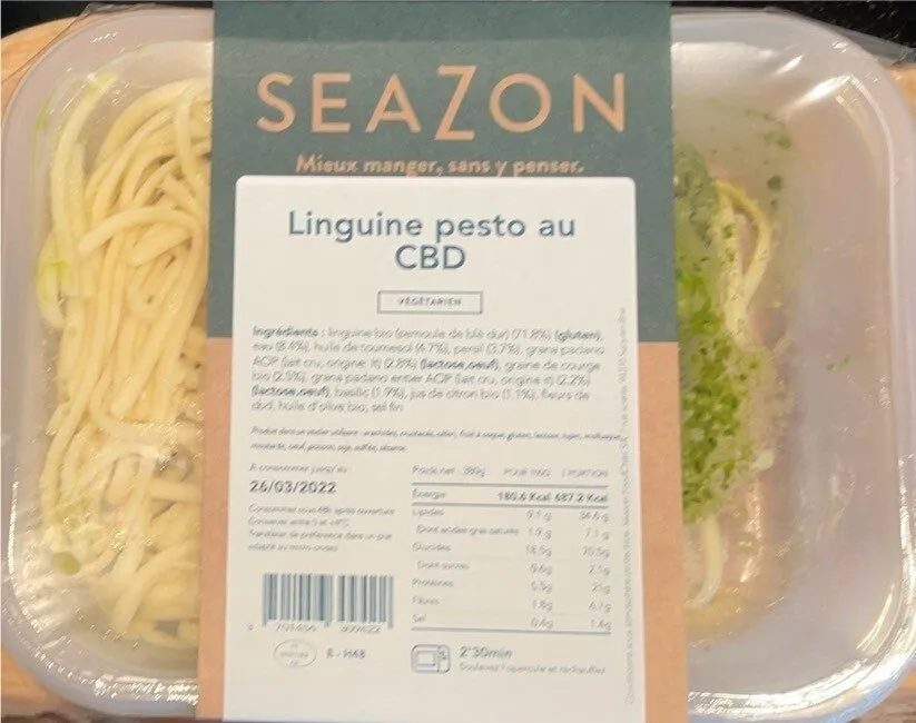 Linguine pesto au CBD