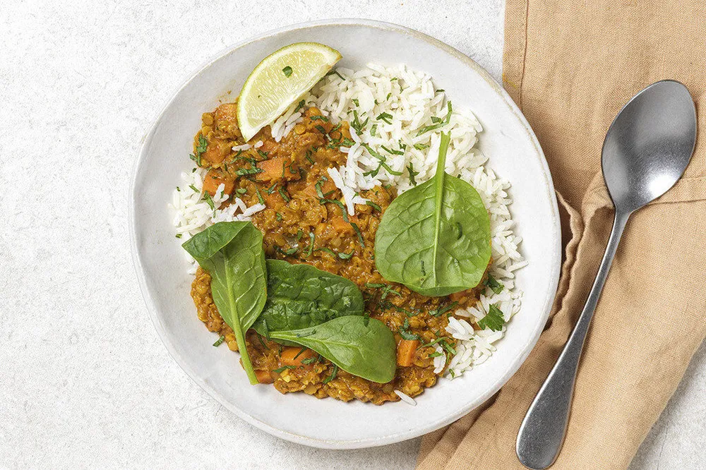 Dahl de lentilles corail bio