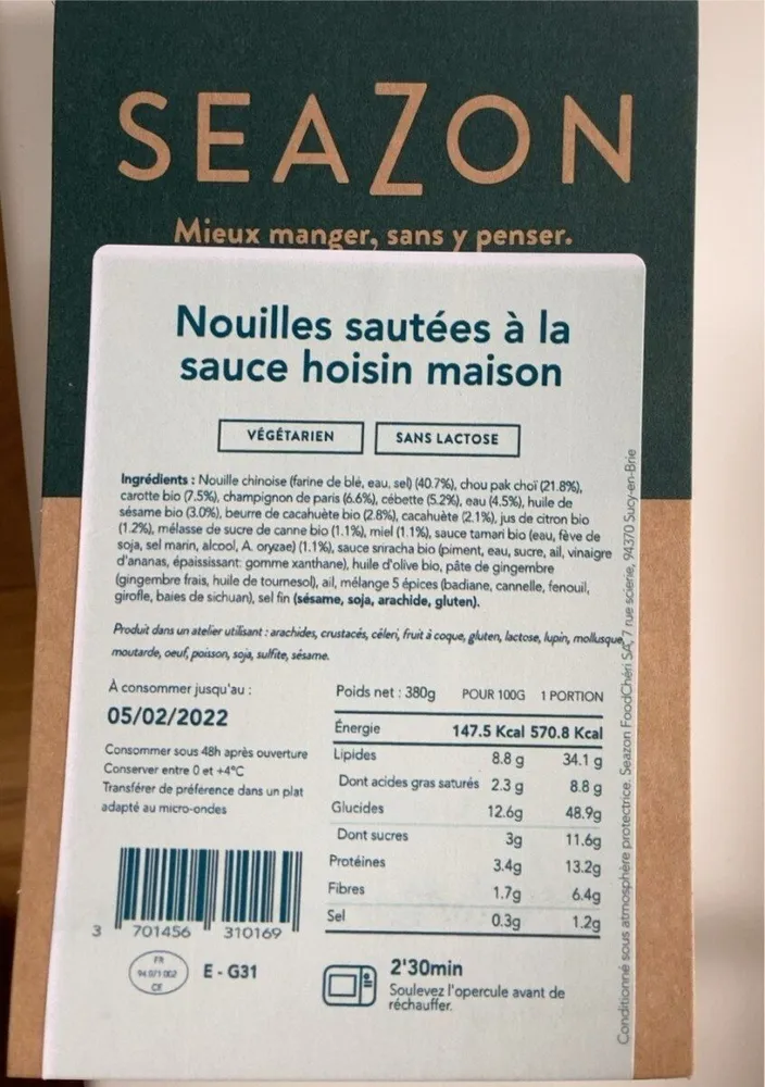 Nouilles sautées a la sauce hoisin maison