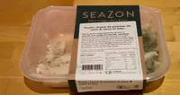 Poulet, écrasé de pommes de terre et sauce au bleu seazon
