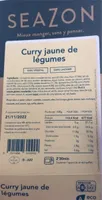 Curry jaune de légumes