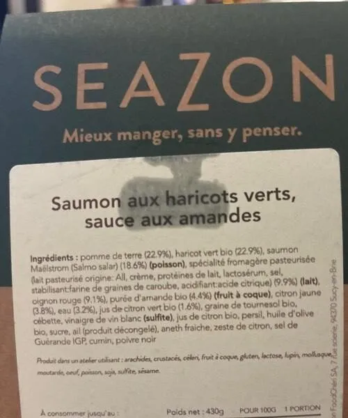 Saumon haricot vert
