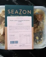 Poulet crème d artichaut échalote confite