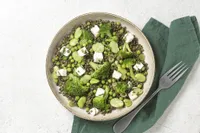 Salade lentilles vertes & petits pois bio, fèves,