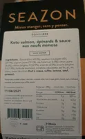Keto salmon, épinards & sauce aux œufs mimosa