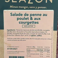 Salade Penne courgettes