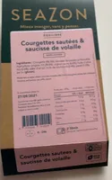 Courgette sautées & saucisse de volaille