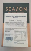 Légumes rôtis et pesto d'herbes fraîches