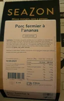 Porc fermier à l'ananas