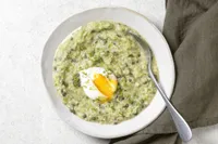 Soupe persane & oeuf poché