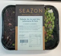Salade de riz noir bio, edamame & feta