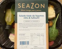 Salade tiede de legumes rôtis et halloumi