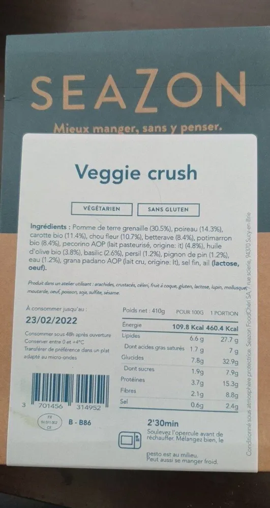 Veggie crush