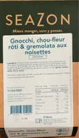 Gnocchi, chou-fleur roti & gremolata aux noisettes