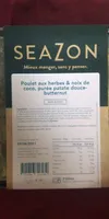 Poulet aux herbes & noix de coco, purée patate douce-butternut