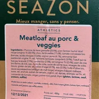 Meatloaf porc veggies