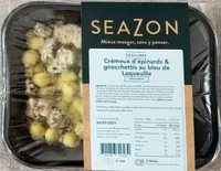 Crémeux d’épinards & gnocchetis au bleu de Laqueuille