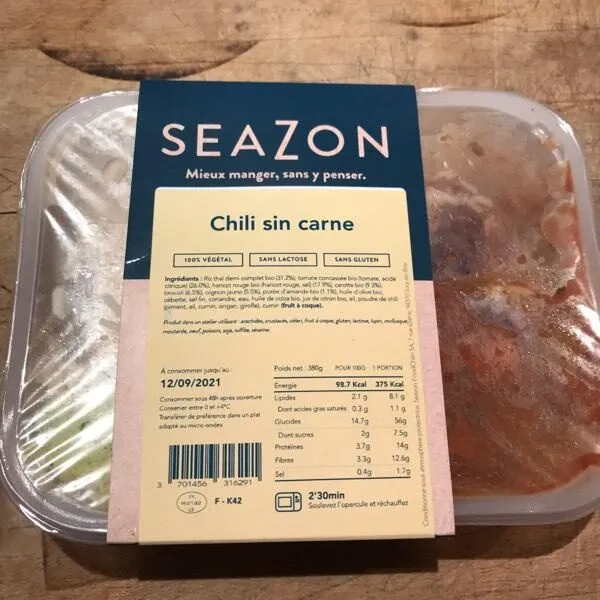 Chili sin carne