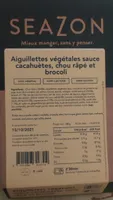 Aiguillettes végétale sauce cacahouètes, chou râpé et brocoli