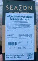 Aiguillettes vegetales aux noix de cajou