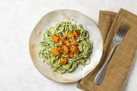 Crème d'épinards au bleu, butternut bio rôtie & sp