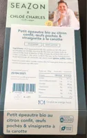Petit épeautre bio au cotron confit, œufs pochés