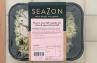 Poulet, riso IGP, salade de chou & sauce feta-miel