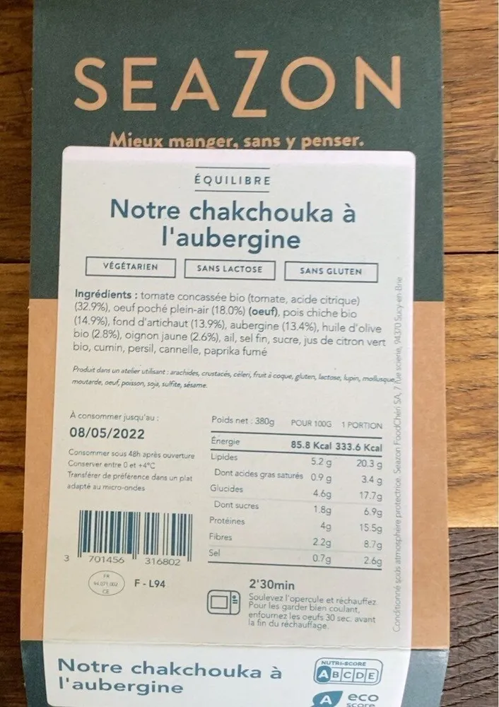 Chakchouka à l’aubergine