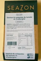 Saumon et compotée de tomate et d’aubergine