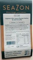 Légumes rôtis, pesto & œufs brouillés
