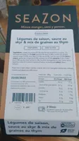 Légumes de saisonsauce au skyr et mixte de graines au thym