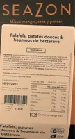 Falafels, patates douces et houmous de betteraves
