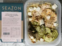 Chiffonnade de dinde aubergines et courgettes confites