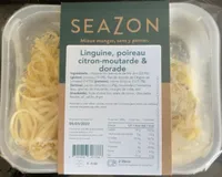 Linguine, poireau citron-moutarde & dorade