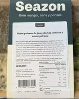 Notre poisson du jour, pilaf de lentilles et sauce poireaux