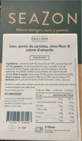 Lieu purée de carottes chou-fleur & crème d’amande