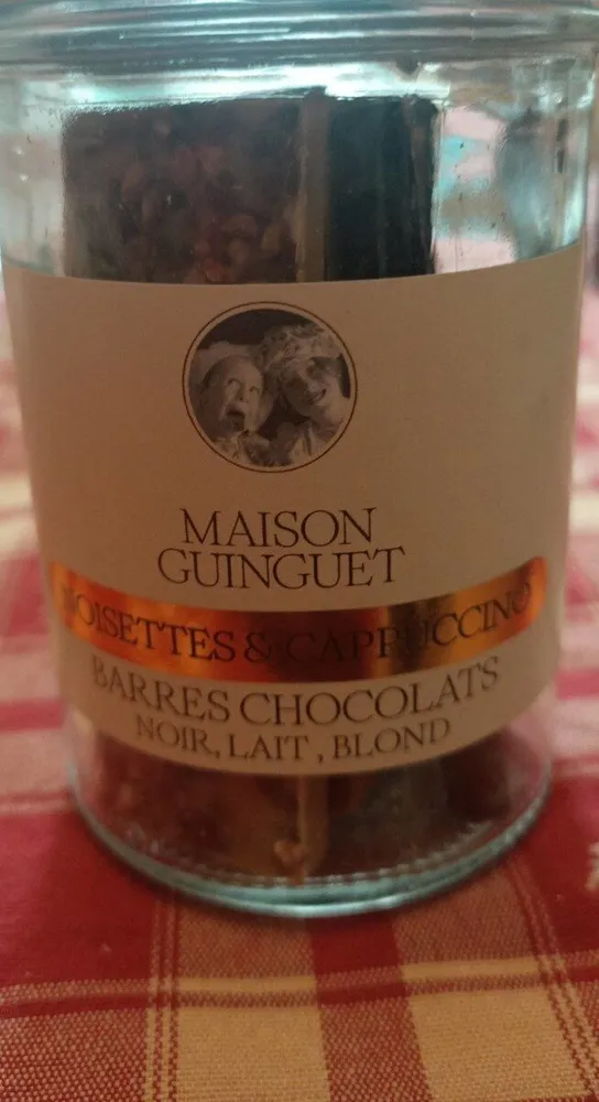 Barres chocolats noir,lait,blond