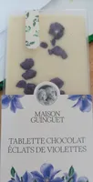 Tablette chocolat éclats de violettes