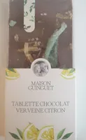 Tablette chocolat éclats de verveine citron
