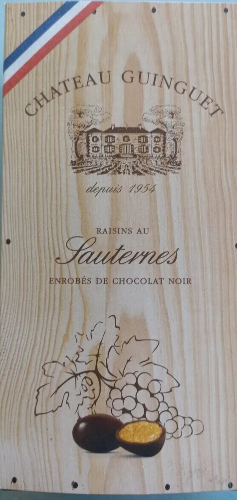 Raisins au Sauternes enrobés de chocolat noir