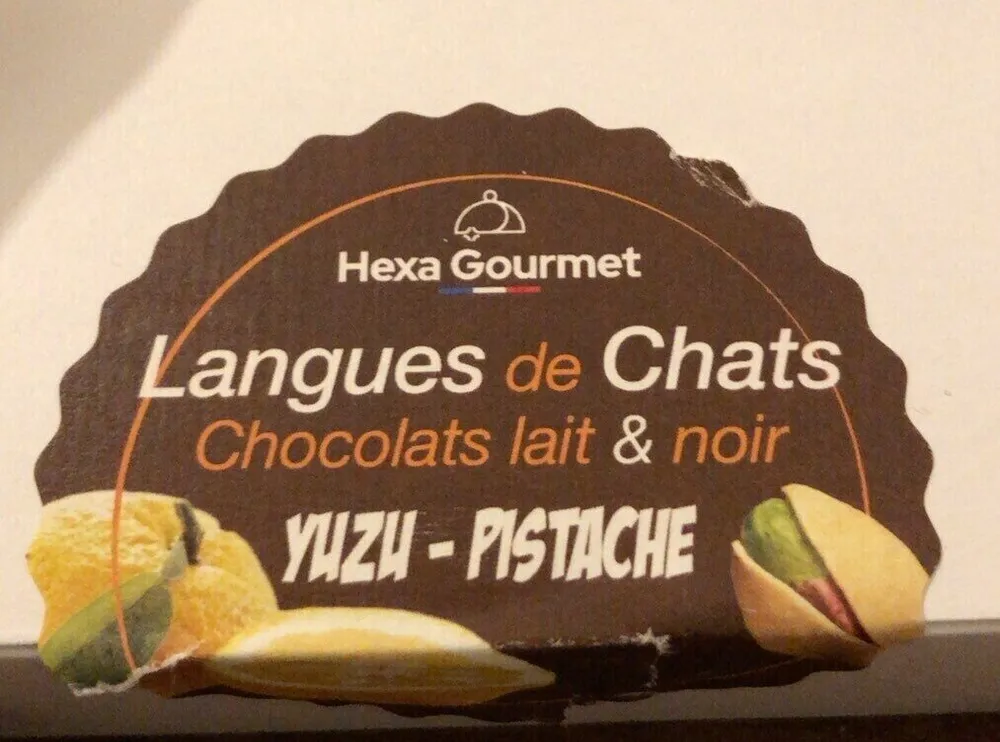 Langues de chats Chocolat lait & noir Yuzu-Pistache